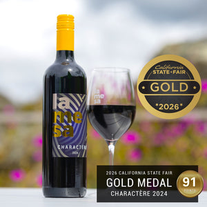 Charactere with Gold award from 2026 California State Fair Commercial Wine Competition