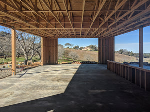 Tasting room under construction at La Mesa