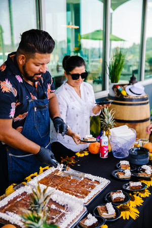 Chef-prepared dishes at La Mesa