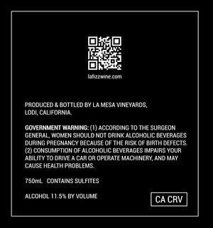 La Fizz Wine back label