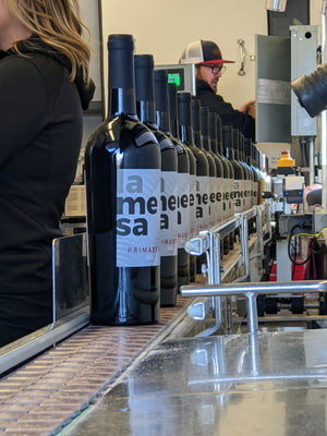 Bottling at La Mesa Vineyards