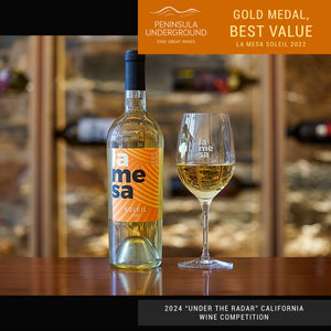 La Mesa Soleil 2022 Gold Medal, Best Value by Peninsula Underground